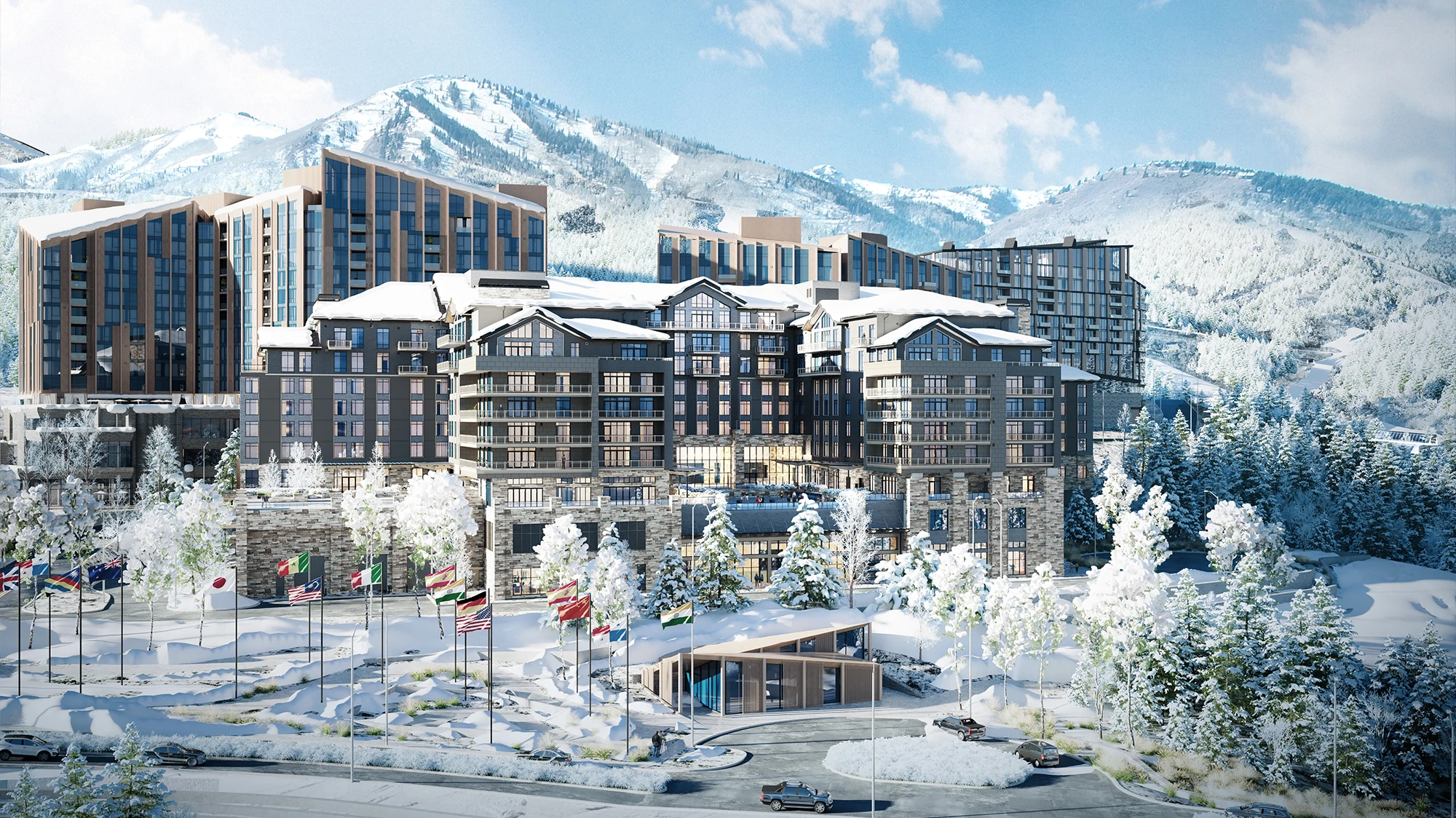 Rendering of Deer Valley East Village Hyatt