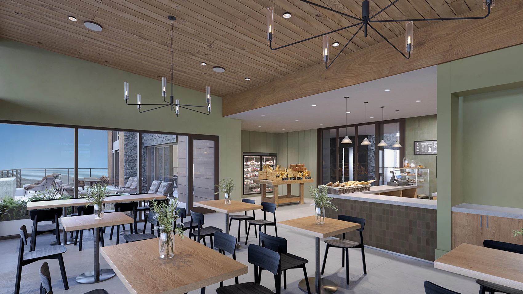 Photo of the clubhouse cafe at SkyRidge